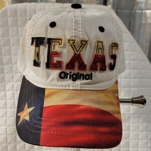 Robin Ruth Texas Original White Multicolor‎ Lone Star State Flag Cap Patriotic